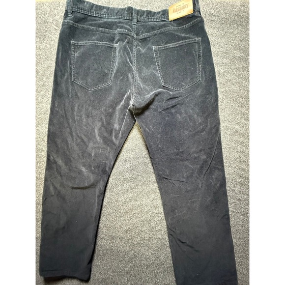 ALESBURY Other - Alesbury Corduroy Relaxed Straight Pants Mens 35x30 Black
